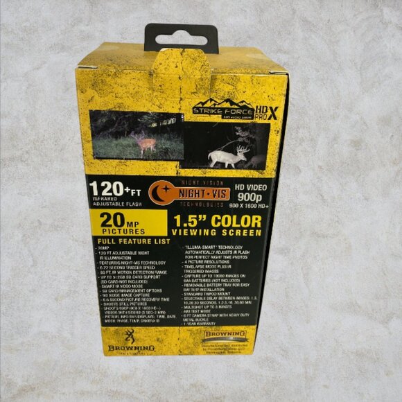 BROWNING TRAIL CAMERAS -- Strike Force HD Pro X, Color Screen, Adjustable Speed - Picture 4 of 7